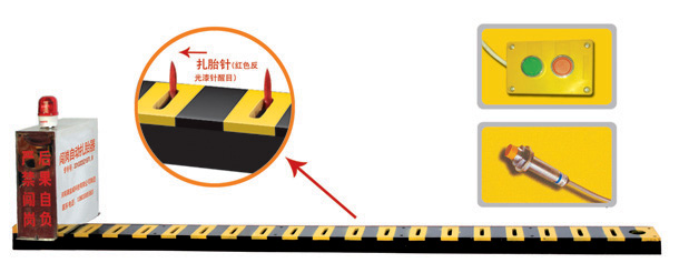 烟台牟平区V3嵌入式闯岗自动扎胎器/阻车器